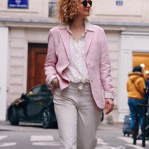 Uniqlo Jackets & Blazers - Uniqlo Ines de la Fressange Linen Cotton Jacket
